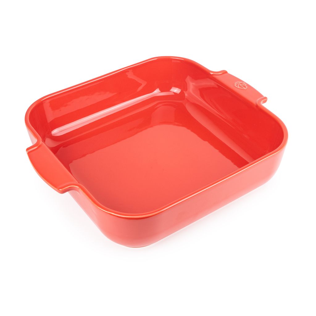 Plat à four carré rouge 36 cm - Visuel 0